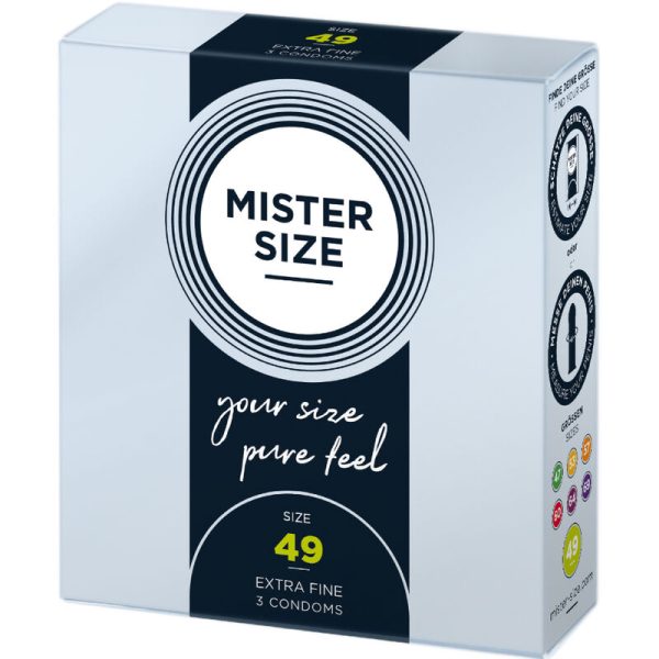 PRESERVATIVOS MISTER SIZE TAMANHO S (49 MM) | 3 UNIDADES