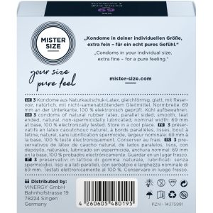 PRESERVATIVOS MISTER SIZE TAMANHO XXXL (69 MM) | 3 UNIDADES - Image 3