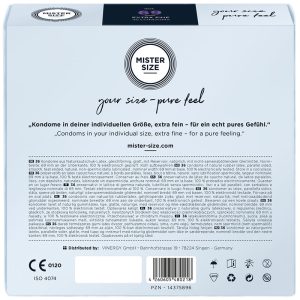 PRESERVATIVOS MISTER SIZE TAMANHO XXXL (69 MM) | 36 UNIDADES 5 PRESERVATIVOS MISTER SIZE TAMANHO XXXL (69 MM) | 36 UNIDADES - Image 3