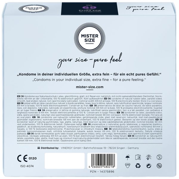 PRESERVATIVOS MISTER SIZE TAMANHO XXXL (69 MM) | 36 UNIDADES 2 PRESERVATIVOS MISTER SIZE TAMANHO XXXL (69 MM) | 36 UNIDADES
