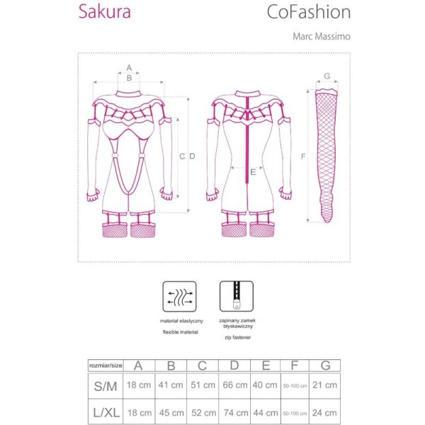 CONJUNTO DE 3 PEÇAS SAKURA 90357 | S/M 3 CONJUNTO DE 3 PEÇAS SAKURA 90357 | S/M
