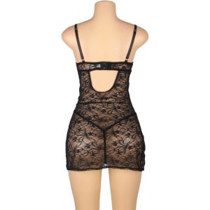 BABYDOLL DE RENDA COM ALÇAS AJUSTÁVEIS 954185 (PRETO) | S/M - Image 7