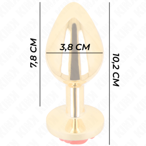 PLUG ANAL COM ROSA (DOURADO) | L - Image 4