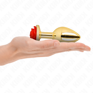 PLUG ANAL COM ROSA (DOURADO) | L - Image 3