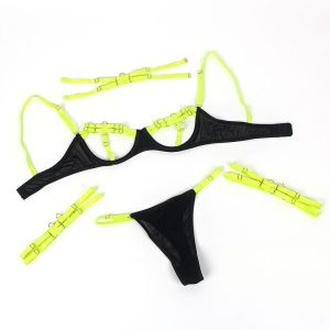 CONJUNTO DE 3 PEÇAS HOLLOW CUT 955274 (VERDE) | L/XL - Image 7