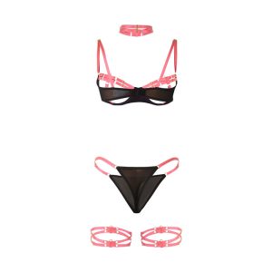 CONJUNTO DE 3 PEÇAS HOLLOW CUT 955274 (ROSA) | S/M - Image 6