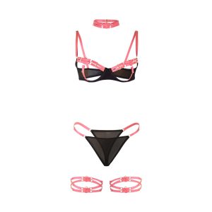 CONJUNTO DE 3 PEÇAS HOLLOW CUT 955274 (ROSA) | S/M - Image 5