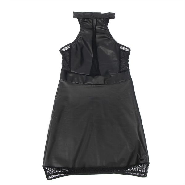 VESTIDO COM GOLA HALTER E TRANSPARÊNCIAS 955472 | S/M