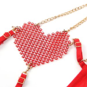 CONJUNTO DE 2 PEÇAS COM CORRENTES E CORAÇÕES 955519 | L/XL - Image 5