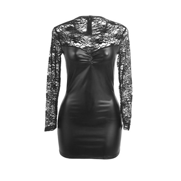 VESTIDO DE MANGA COMPRIDA COM RENDA 955595 | L/XL