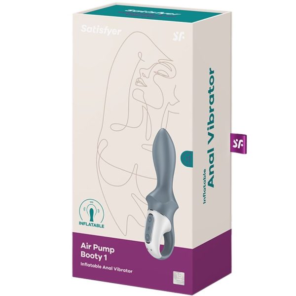 VIBRADOR ANAL INSUFLÁVEL AIR PUMP BOOTY 1 (CINZENTO)