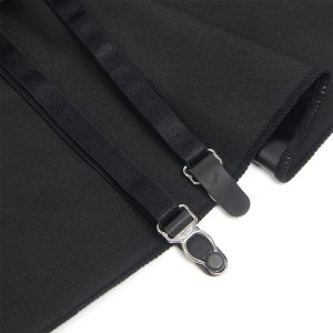 VESTIDO DE COURO PU COM ZÍPER E RENDA 957704 (PRETO) | S/M - Image 7