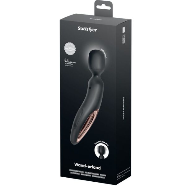 VARINHA MASSAJADORA SATISFYER WAND-ERLAND (PRETO)