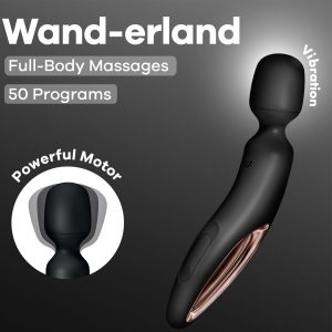 VARINHA MASSAJADORA SATISFYER WAND-ERLAND (PRETO) - Image 6