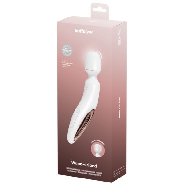 VARINHA MASSAJADORA SATISFYER WAND-ERLAND (BRANCO)