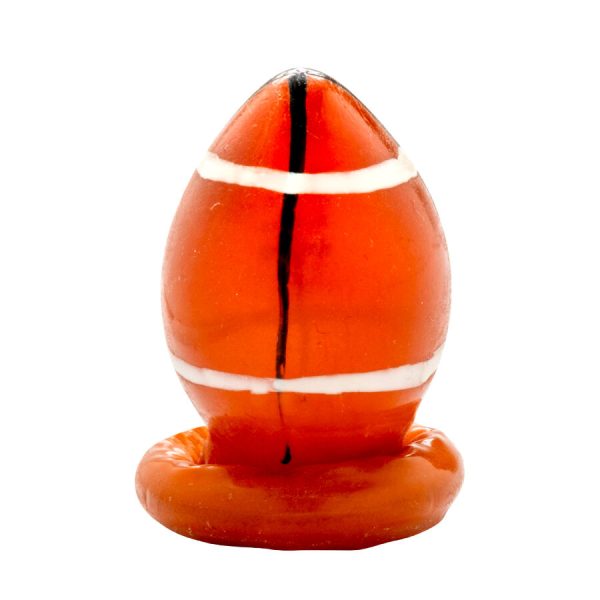 PRESERVATIVO DECORATIVO PINTADO À MÃO (BOLA DE RUGBY)