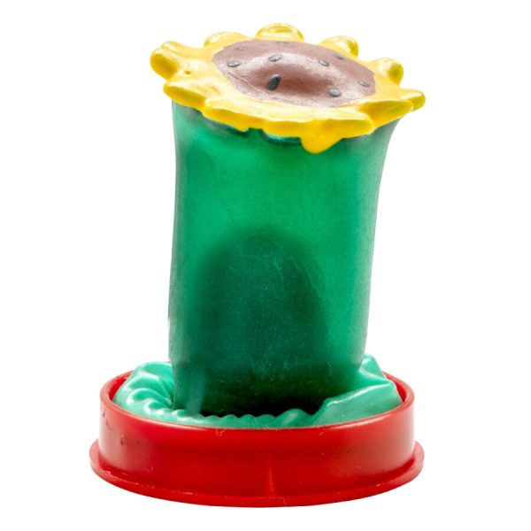 PRESERVATIVO DECORATIVO PINTADO À MÃO (GIRASOL)