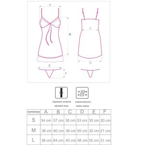 BABYDOLL + TANGA LUISE 1710 | XL - Image 5