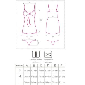 BABYDOLL + TANGA HYEONA 1710 | XL - Image 5