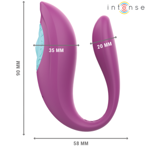 VIBRADOR PARA CASAL ANNIE COM COMANDO (ROXO) - Image 4