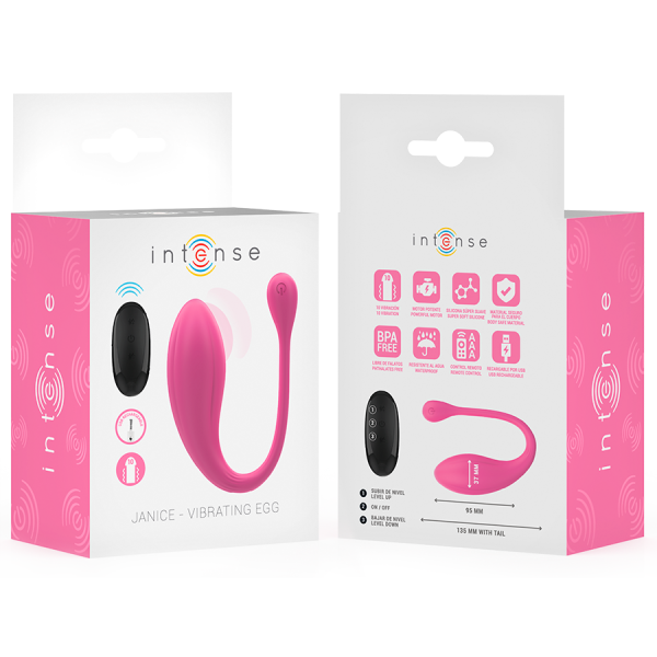 VIBRADOR PARA CASAL JANICE COM COMANDO (ROSA)