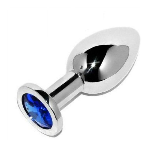 PLUG ANAL DIAMOND METAL HARD (AZUL) | 5.71 CM