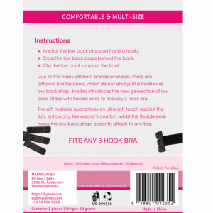 ALÇAS DE SUTIÃ PARA COSTAS DESCOBERTAS (PRETO E BRANCO) - Image 2