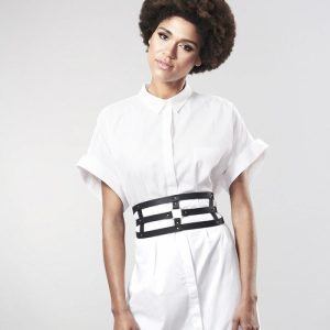 CINTURÃO BIJOUX MAZE COM CORREIA (PRETO) - Image 3