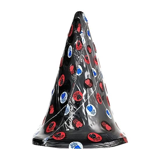 PLUG ANAL TRIANGULAR ALL BLACK | 30 CM