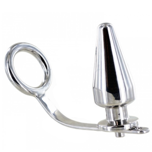 METAL HARD - ANILLO ACERO CON PLUG ANAL 45 X 45MM - Image 1