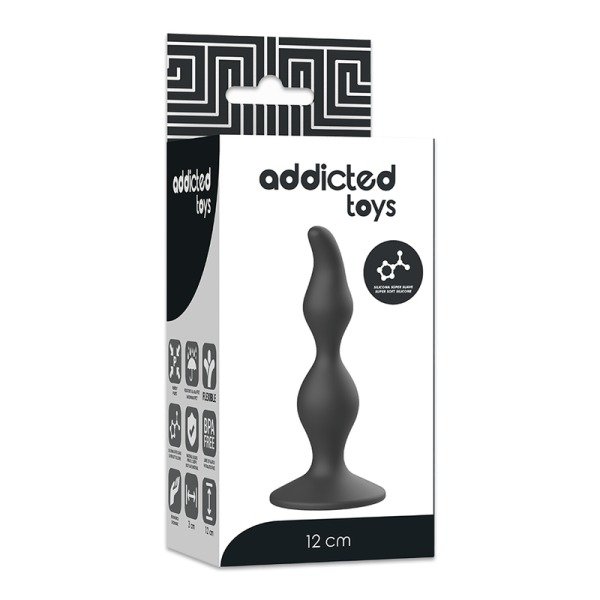 PLUG ANAL SEXUAL (PRETO) | 12 CM 4 PLUG ANAL SEXUAL (PRETO) | 12 CM
