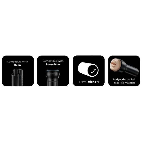 MASTURBADOR FEEL STROKER BOCA + POWERBLOW COMBO