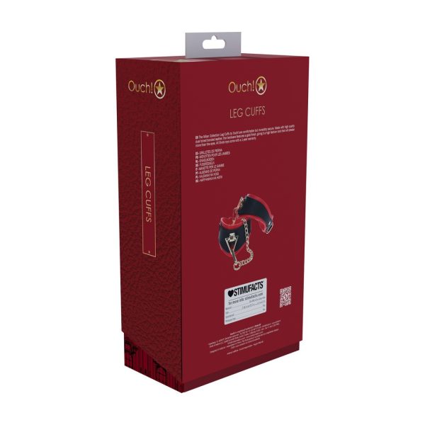 ALGEMAS DE TORNOZELOS MILAN COLLECTION (PRETO/VERMELHO)