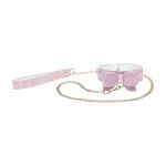 COLEIRA COM TRELA PARIS COLLECTION (ROSA)