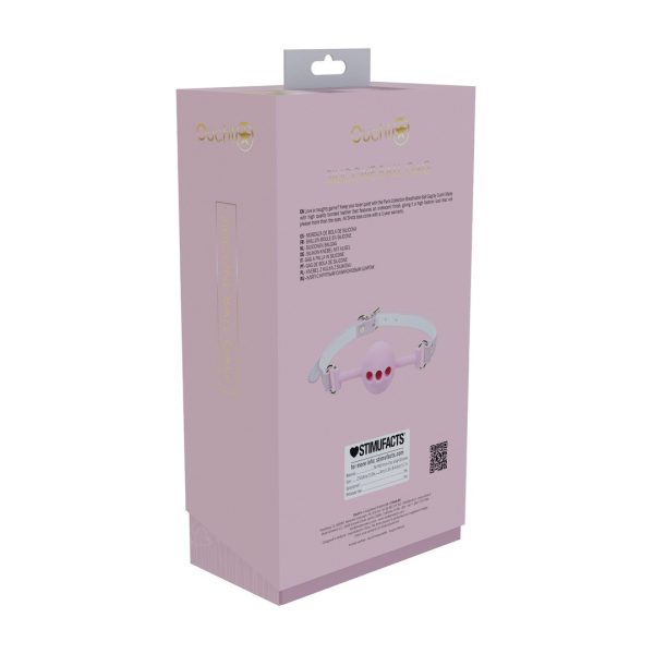 MORDAÇA DE SILICONE RESPIRÁVEL PARIS COLLECTION (ROSA)