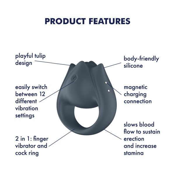 ANEL PARA O PÉNIS SATISFYER PERFECT PAIR 2 (COM VIBRAÇÃO)