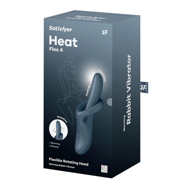 VIBRADOR SATISFYER HEAT FLEX 4 (CINZA) 2 VIBRADOR SATISFYER HEAT FLEX 4 (CINZA)
