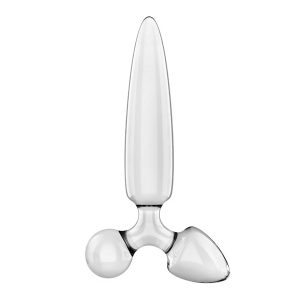 DILDO DE VIDRO COM PLUG TRIPLE CRYSTAL 1 (TRANSPARENTE) 12 DILDO DE VIDRO COM PLUG TRIPLE CRYSTAL 1 (TRANSPARENTE) - Image 4
