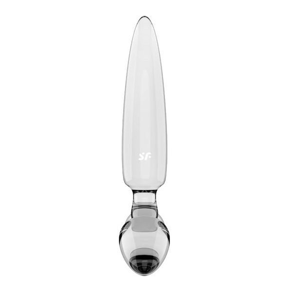 DILDO DE VIDRO COM PLUG TRIPLE CRYSTAL 1 (TRANSPARENTE) 4 DILDO DE VIDRO COM PLUG TRIPLE CRYSTAL 1 (TRANSPARENTE)