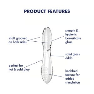 DILDO DE VIDRO SATISFYER DAZZLING CRYSTAL 2 (TRANSPARENTE) - Image 3