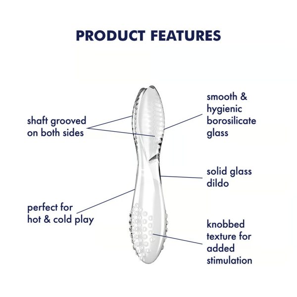DILDO DE VIDRO SATISFYER DAZZLING CRYSTAL 2 (TRANSPARENTE)