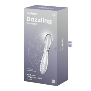 DILDO DE VIDRO SATISFYER DAZZLING CRYSTAL 2 (TRANSPARENTE) - Image 5
