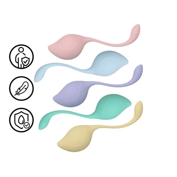 CONJUNTO DE 5 BOLAS VAGINAIS KEGEL KIT (MULTICOLOR)