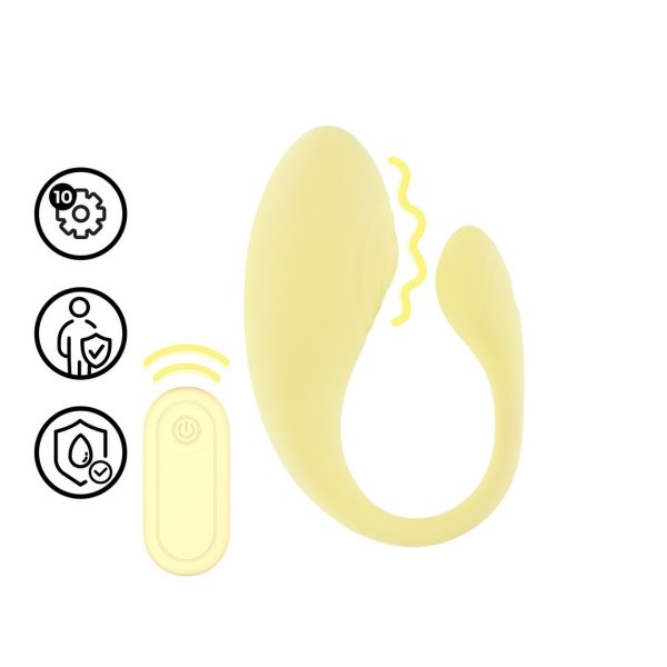 OVO VIBRATÓRIO G-SPOT VIBE COM COMANDO (AMARELO)