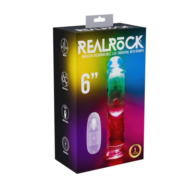 VIBRADOR COM LED E COMANDO REALROCK 2 | 15 CM