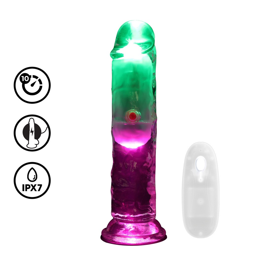 VIBRADOR COM LED E COMANDO REALROCK 2 | 15 CM
