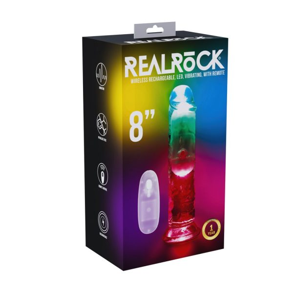 VIBRADOR COM LED E COMANDO REALROCK 2 | 20 CM