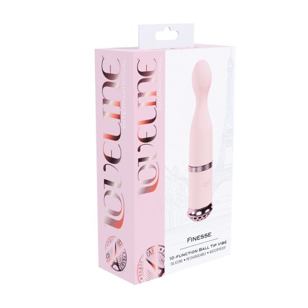 VIBRADOR FINESSE BALL TIP (ROSA)