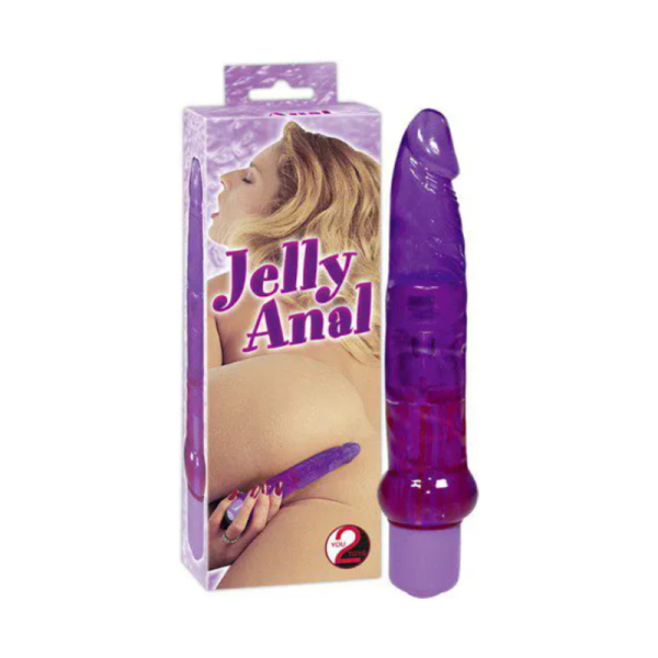 VIBRADOR ANAL JELLY ROXO