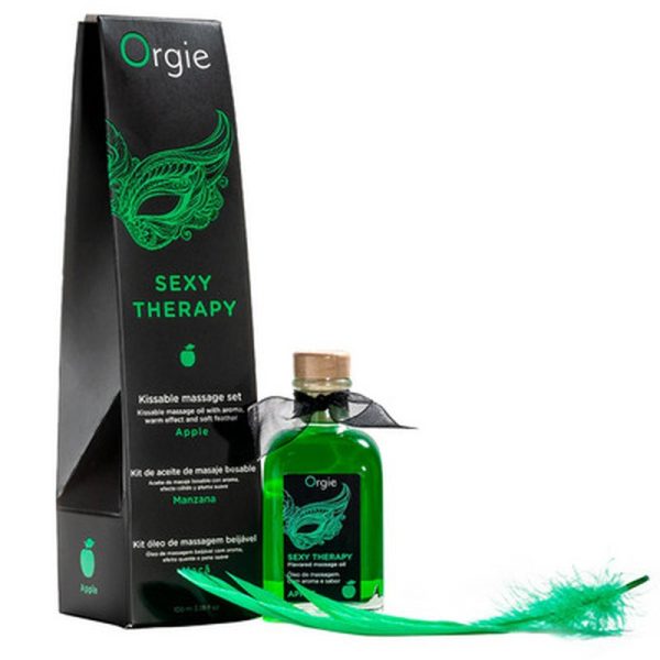 KIT DE MASSAGEM LIPS SEXY THERAPY (MAÇÃ) | 100ML 2 KIT DE MASSAGEM LIPS SEXY THERAPY (MAÇÃ) | 100ML